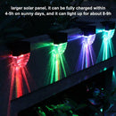 LED Solar Powered Fence Wall Lights Garden Lamp Step Path Decking Outdoor M0K5