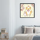 11CT 3 Strand Printed Full Embroidery Dog Rabbit Needlework DIY Cross Stitch Kit
