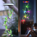 Solar Wind Chime Lamps Hanging Lights Home Garden Yard Decor (Hummingbird) Newly