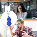 Mini Key Chain Pendant Stress Reliever Autism Squeeze Fidget Toys (Blue)