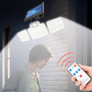 LED Wall-Mounted Solar 3 Head Motion Sensor Garden Outdoor Light (168LED) Newly