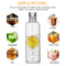 Motivational Glass Water Bottle Time Marker & Leakproof Design (500ml) Newly