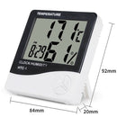 With Clock HTC-2 Hygrometer Humidity Meter Temperature Meter Thermometer