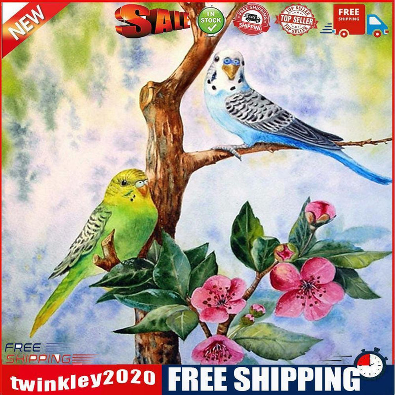 5D Full Drill Diamond Painting DIY Spring Birds Rhinestone Wall Picture