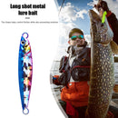 Metal Cast Jig Spoon Shore Casting Sea Bass Fishing Lure Artificial Bait Tackle