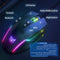 ONIKUMA CW905 USB Wired Mouse Non-Slip 6-Gear Adjustable RGB Mouse (Black)