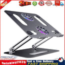 Adjustable Laptop Stand with Cooling Fan Notebook Lifting Holder (Grey) Newly