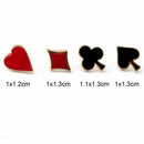 Accessories Funny Poker Shaped Alloy Brooches Collar Pins Boutonniere Badges