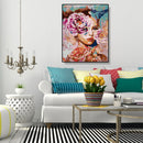 Painting By Numbers Kit DIY Beauty Women Canvas Oil Art Picture Wall Crafts
