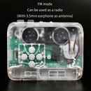 Stereo Walkman FM Radio Bluetooth-compatible Cassette Tape Player (Clear) Newly