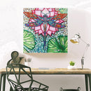 Mosaic Special Shape DIY Lotus Dragonfly Diamond Painting Rhinestone 5D Kit