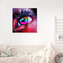 DIY Eye and Butterfly Oil Paint by Numbers Kit Drawing on Canvas Pictures Decor