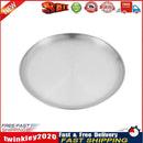 Camping Plate Stainless Steel Tableware Food Container Picnic Dish (17cm) Newly