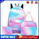 #A Tie Dye Ink Backpack Student Schoolbag Waterproof Laptop Bookbag Pencil Case