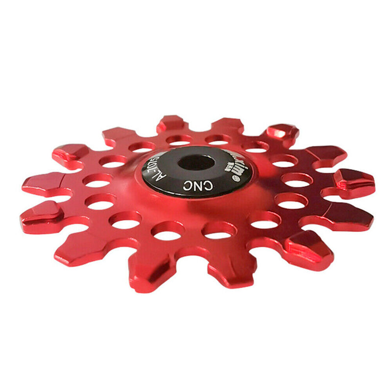 Mi.Xim 14T MTB Road Bike Rear Derailleur Guide Bearing Jockey Wheel (Red)