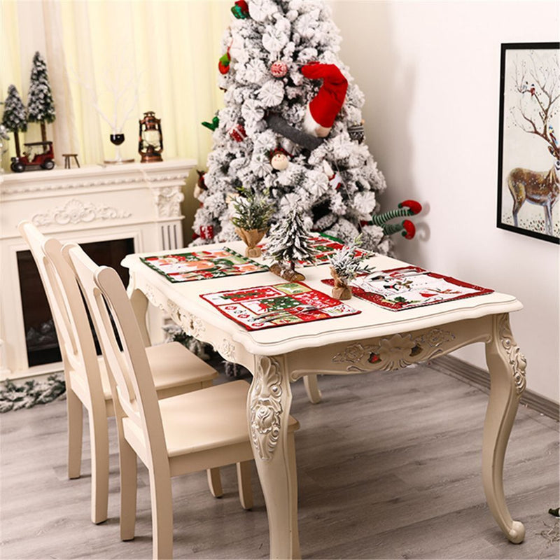 Woven Plate Mats Christmas Table Mats Placemat Ornament Christmas Placemat