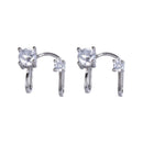 Women Men No Pierced Tragus Earrings Zircon Ear Cuff Non Piercing Earrings