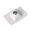 4pcs Stainless Steel Self-Adhesive Universal Pulley Caster Pulleys (White) Newly