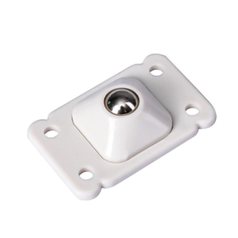 4pcs Stainless Steel Self-Adhesive Universal Pulley Caster Pulleys (White) Newly
