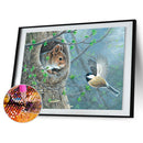 Squirrel and bird 5D Diamond Painting DIY Full Drill Round Rhinestone