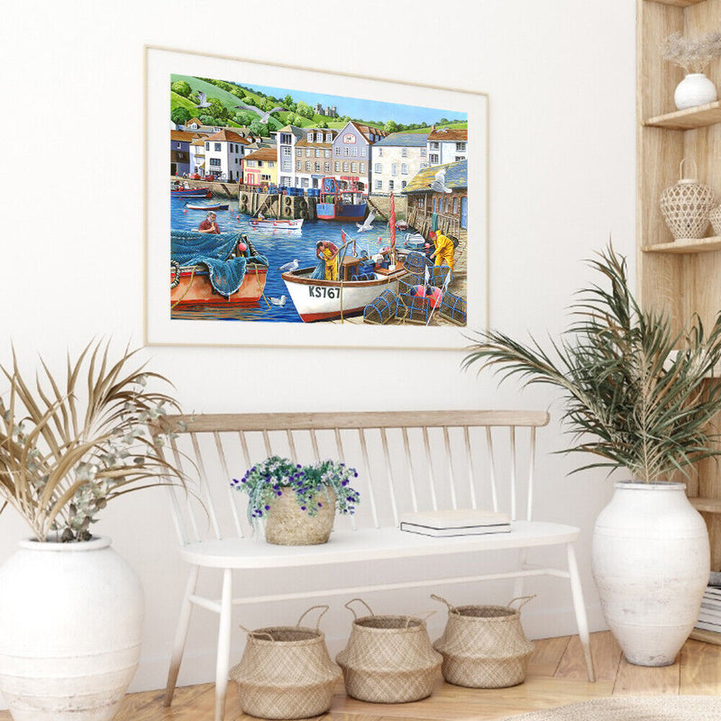 Street Houses Canvas Paint By Numbers Oil Hand Painted Drawing Kit Home Decor
