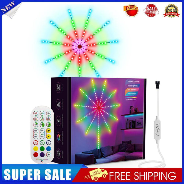 156LED Firework Light Kit with Music Sound Remote Control for Holiday Decor