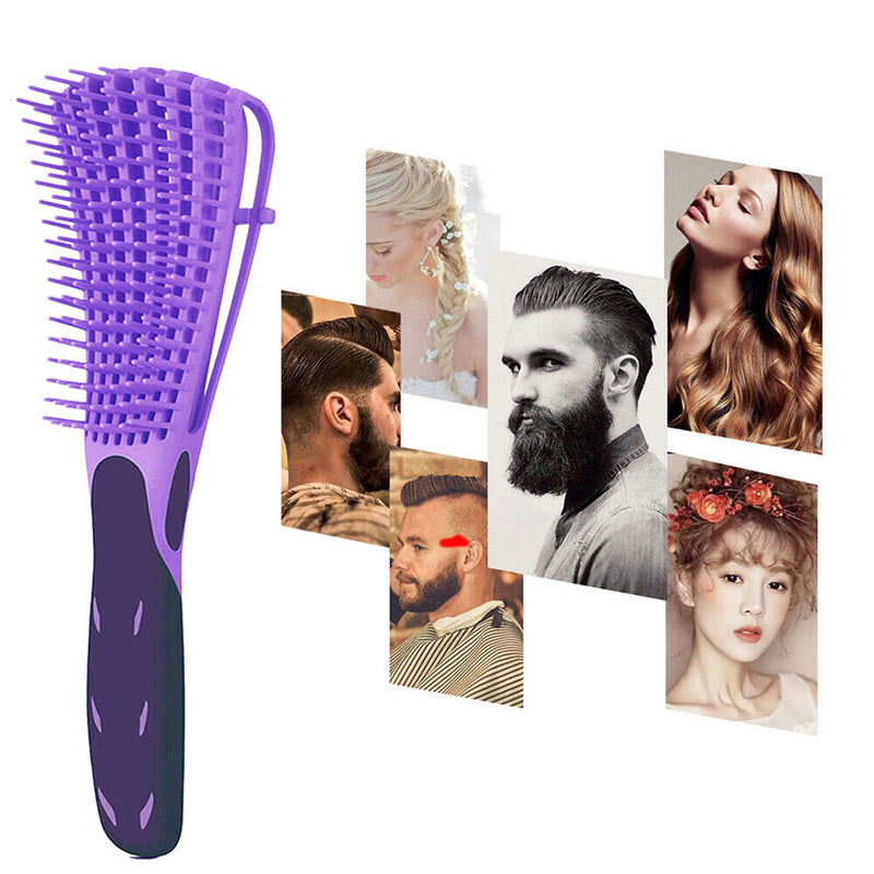 Portable Wide Teeth Scalp Massage Comb Hairdressing Combs for Wet/Thick Hair