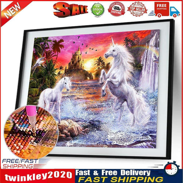 5D DIY Diamond Painting Fantasy Horse Cross Stitch Embroidery Rhinestones Newly