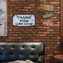 Wall Mounted Warning Metal Signs Retro Pub Bar Door Hanging Rectangle Iron Sheet