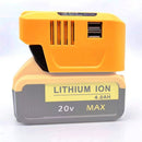 Adapter Dual USB Converter Power Supply Inverter For Dewalt 18V Li-ion Battery