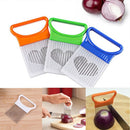 Stainless Steel Cutting Aid Meat Slicers Onion Fork Tomato Cutter Onion Needle