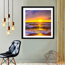 5D DIY Full Drill Diamond Painting Sunset Seaside Cross Stitch (B434)