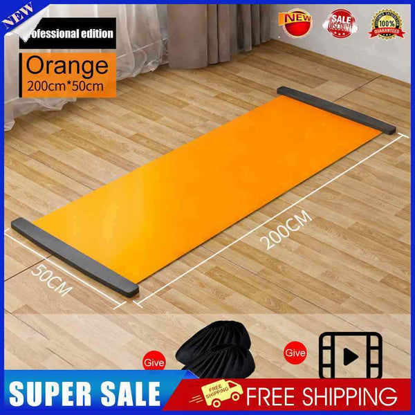 #A 140/180/200cm Yoga Sliding Mat Balance Sliding Yoga Mat Exercise Accessories