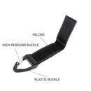 Nylon Belt Clip 4pcs Molle Attachment Gear Clip Carabiner Keychain (Black)