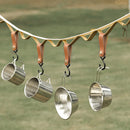 Outdoor PU Hooks Camping Clothes Triangle Storage Hanger Holder Hiking Supplies