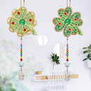2pcs 5D Diamond Painting Kit Pendant Mosaic Art Craft Bag Keychain Jewelry Gi