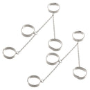 2Pcs Women Adjustable Multi-Layer Open Hip Pop Jewelry Finger Rings Punk