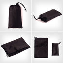 100x140cm Moistureproof Pocket Beach Blanket Mini Camping Mattress (Black) Newly