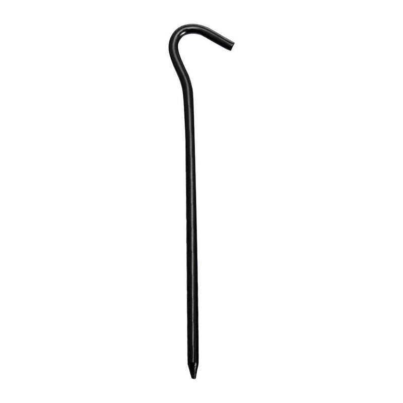 4pcs Tent Pegs with Hooks Garden Stakes Ground Nail for Awning Canopy (Blac