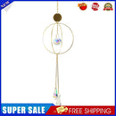 Crystal Ball Iron Ring Hanging Pendant Home Garden Decor (18)