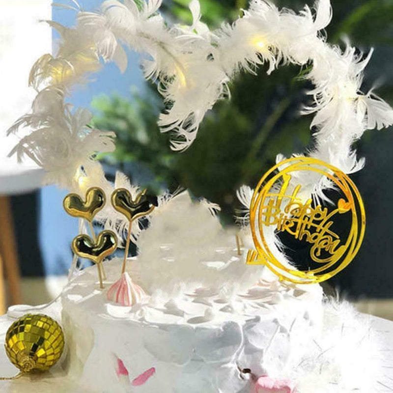 2M Christmas Tree White Feather Xmas Ribbons Boa Strips Garland Party Home F1X1