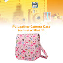 PU Leather Camera Case Protector for Fujifilm Instax Mini 11 9 8+ 8 (Pink) Newly