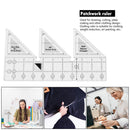 Triangle Quilting Ruler 45 Degree Fabric Cutting Garment Craft (10 inch) Newly