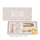 Fire Paint Stamp Set Exquisite Gift Box Wax Seal Kit for Envelope Decorations