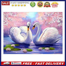 Two White Swans 5D Diamond Painting Embroidery DIY Cross Stitch Home Decor