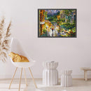 DIY Rain Street Printed Cross Stitch 14CT Stamped Full Embroidery Kits Crafts