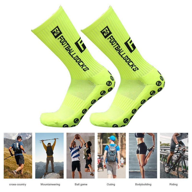 5pairRound Silicone Suction Non Slip Football Socks Sports Training Sock