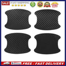 4pcs Carbon Fiber Auto Door Handle Stickers Anti Scratch Car Exterior Decorat