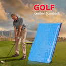 PU Crocodile Golf Leather Scorebook Training Aids Score Golf Game Tracker G