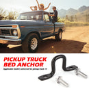 4pcs Pickup Truck Bed Steel Tie Down Anchors with 8 Bolts Universal (Black)